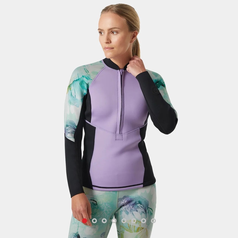 NWT Helly-Hansen Women's Waterwear 1/2 Zip Jacket Size Medium 406 Jade Esra